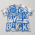 BRICK BY BRICK 007 Ice Blue Tee, front view