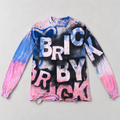 BRICK BY BRICK 008 Black / Blue / Pink Long Sleeve, front view